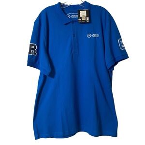 Mercedes AMG F1 Short Sleeve Polo Shirt New Size Extra Large
